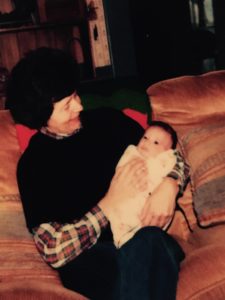 Mom with Jord the moment he got home from the hospitial.