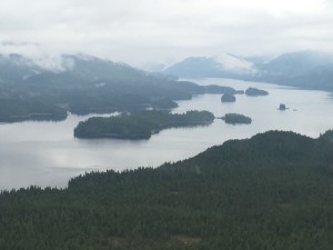 View from our boat plane heading to Misty Fyords.