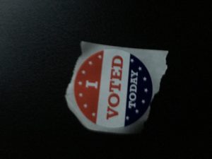 My taxi driver's sticker.